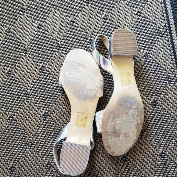 Rhinestone silver sandals - Picture 5 of 5